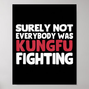 Zeker niet iedereen was kungfu vechten grappige Sa Poster