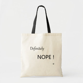 Zeker Nope Tote Bag