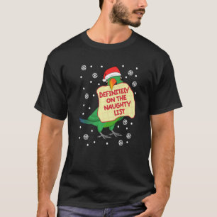 Zeker op Naughty List Parrot I Male Eclectus T-shirt