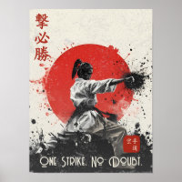 Zeker Overwinnings Traditionele Karate Klap Kunst