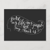 Zeker weten dat mijn leven niet perfect is, maar m briefkaart (Voorkant)