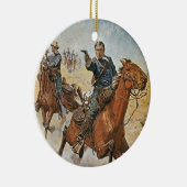 Zeker weten: een Amerikaanse Cavalry-trooper in de Keramisch Ornament (Rechts)