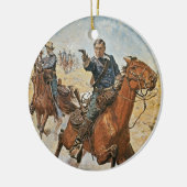 Zeker weten: een Amerikaanse Cavalry-trooper in de Keramisch Ornament (Links)