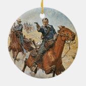 Zeker weten: een Amerikaanse Cavalry-trooper in de Keramisch Ornament (Achterkant)