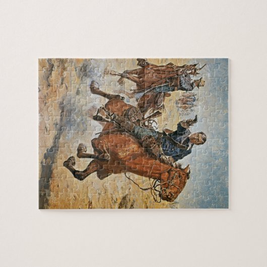 Zeker weten: een Amerikaanse Cavalry-trooper in de Legpuzzel (Horizontaal)