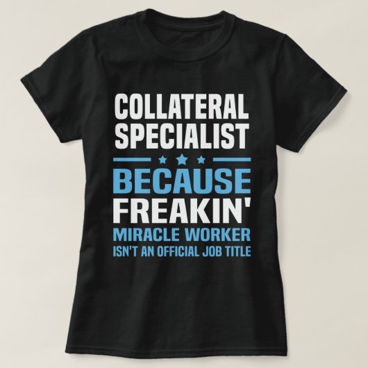 zekerhedenspecialist t-shirt (Design voorkant)