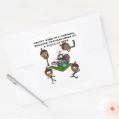  ZEKERHEID DAT IK EEN SQUIRREL BEN VIERKANTE STICKER (Envelop)