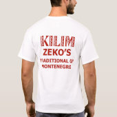 Zeko's Store Montenegro T-shirt (Achterkant)