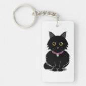 Zelda de Black Cat Sleutelhanger (Voorkant)
