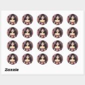 Zelda de Vampire Halloween Stickers (Vel)