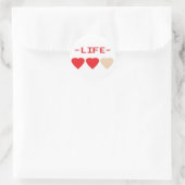 Zelda Hearts Ronde Sticker (Tas)