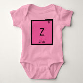 Zelda Name Chemistry Element Periodic Table Romper (Voorkant)