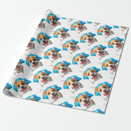 Zelda the Bulldog Cadeaupapier (Uitgerold)