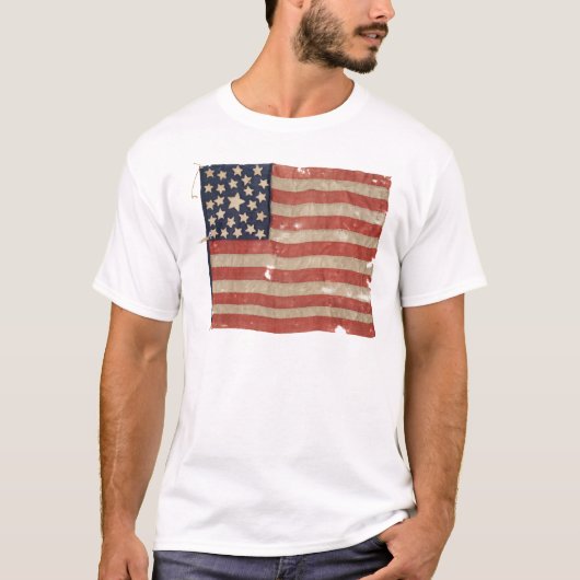 Zelden 1850-1865 Periode 25 sterren Amerikaanse vl T-shirt (Voorkant)