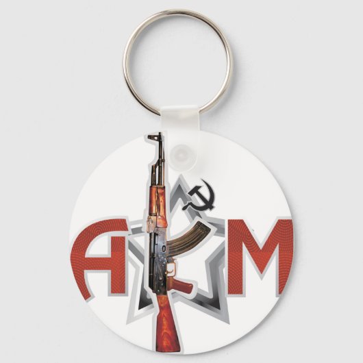 ZELDEN AK-47 AKM ARMY KALASHNIKOV PISTOOL MILITAIR SLEUTELHANGER (Voorkant)