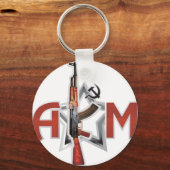 ZELDEN AK-47 AKM ARMY KALASHNIKOV PISTOOL MILITAIR SLEUTELHANGER (Voorkant)