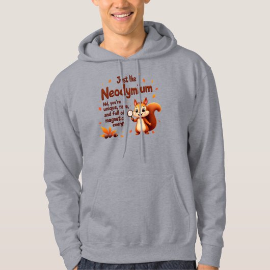 Zelden als Neodymium - Schattigee eekhoorn Thanksg Hoodie (Voorkant)