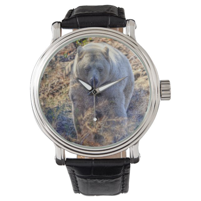 Zelden Beer Kermode (Spirit Beer) Wildlife Foto Horloge (Voorkant)