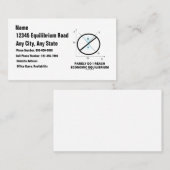 Zelden bereikt ik een economische evenwichtsoon Hu Visitekaartje (Voorkant / Achterkant)