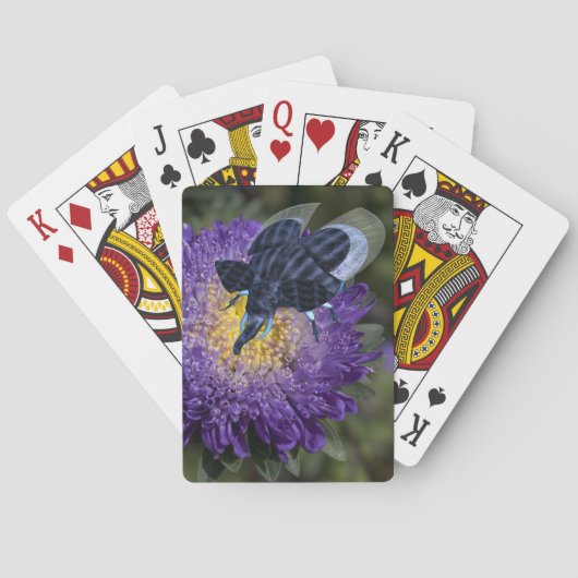 Zelden blauw olifant speelkaarten (Achterkant)