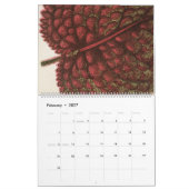 Zelden Botanische  Leaf Illustratie Kalender (Feb 2027)