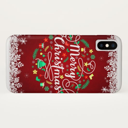 Zelden daar iPhone X kerstHoesje Case-Mate iPhone Case (Achterkant (horizontaal))