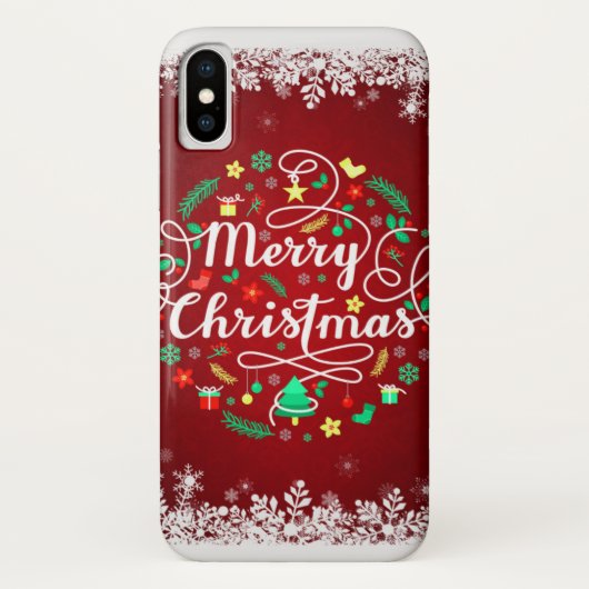 Zelden daar iPhone X kerstHoesje Case-Mate iPhone Case (Achterkant)