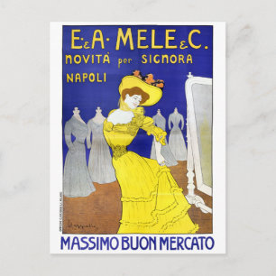 Zelden E. A. Mele, Napels, Italië 1902 Vintage Pos Briefkaart