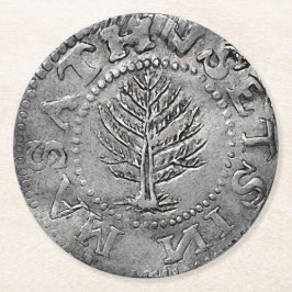 Zelden - Early American Coin Ronde Kartonnen Onderzetter