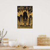 Zelden en beroemd poster METROPOLIS film (Keuken)
