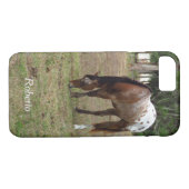 Zelden Er is iPhone 8/7 Hoesje met Palomino Horse (Achterkant (Horizontaal))