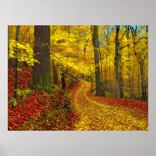 Zelden gebruikte weg, afdrukken poster (Voorkant)