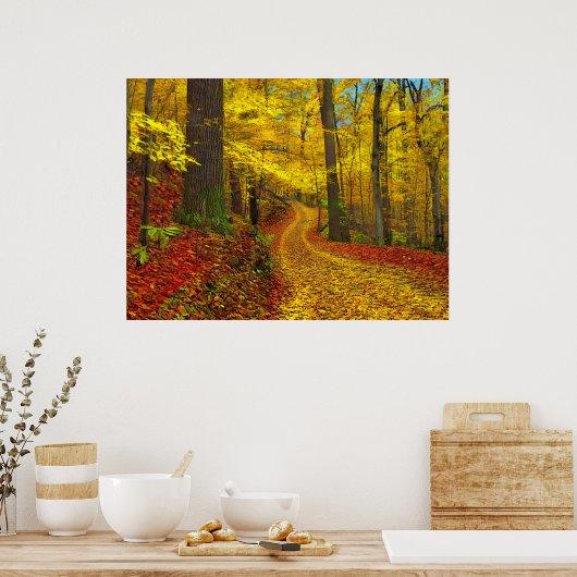 Zelden gebruikte weg, afdrukken poster (Keuken)