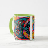 'Zelden gezien Driehoek Vis' Drank Mok (Voorkant links)