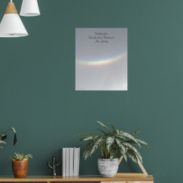 Zelden glimlachen naar beneden Regenboogpunt NJ Poster