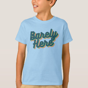 Zelden hier / Blauw T-shirt