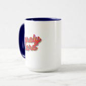 Zelden hier / rood mok (Voorkant links)