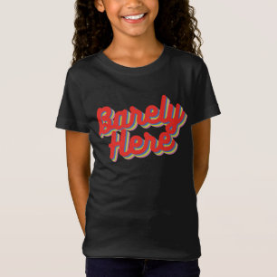 Zelden hier / Rood T-shirt