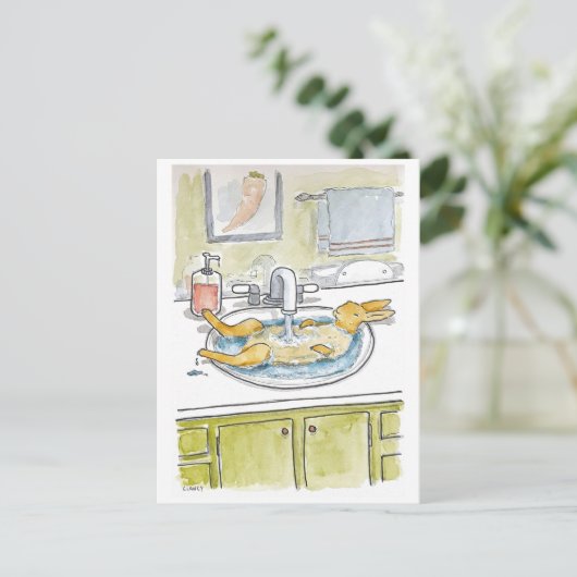 Zelden in het briefkaart van de gootsteen (Staand voorkant)