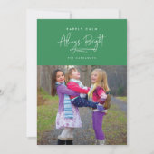 Zelden Kalme, Altijd Helder Aangepaste Kleur Foto  Feestdagenkaart (Voorkant)