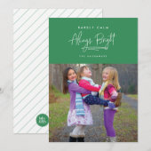 Zelden Kalme, Altijd Helder Aangepaste Kleur Foto  Feestdagenkaart (Voorkant / Achterkant)