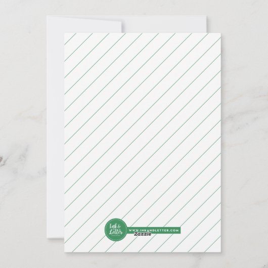 Zelden Kalme, Altijd Helder Aangepaste Kleur Foto  Feestdagenkaart (Achterkant)