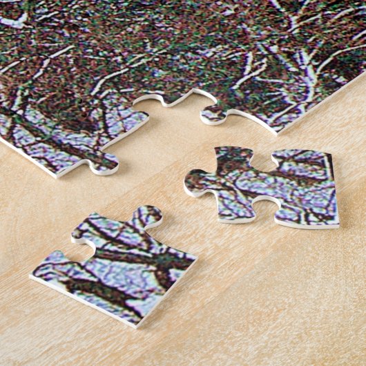 Zelden Kasteel van Campbell Clan in de sneeuwpuzze Legpuzzel (Zijkant)