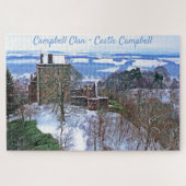 Zelden Kasteel van Campbell Clan in de sneeuwpuzze Legpuzzel (Horizontaal)