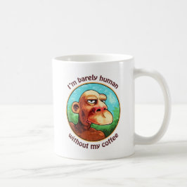 Zelden menselijk met koffie - Gepersonaliseerd Koffiemok