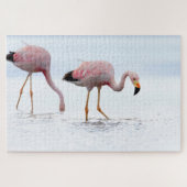 Zelden mooie Andean Flamingo Pink Bird Chili Legpuzzel (Horizontaal)