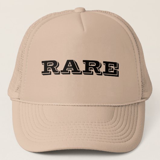 Zelden op een Khaki Trucker Pet (Voorkant)