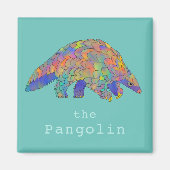 Zelden Pangoline-antewaterkleurig Magneet (Voorkant)