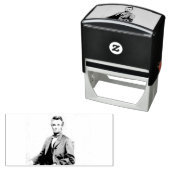 ZELDEN President Abraham Lincoln STEREOVIEW VINTAG Zelfinktende Stempel (In situ)