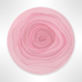 Zelden roze zuurverf Roos subtiel roze Keramische Knop